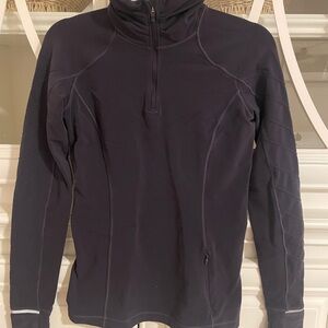 lululemon dark purple pullover size 4